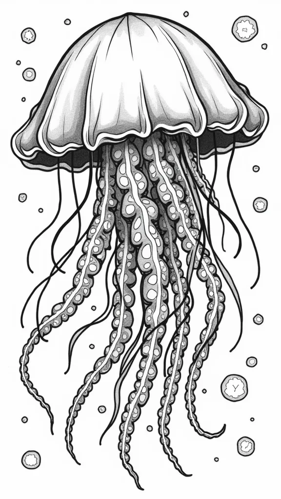 printable jellyfish coloring pages